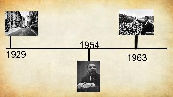 Martin Luther King, Jr. Timeline 1