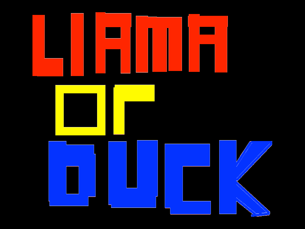 Llama or duck...?