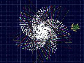 Spiral Triangles white tip