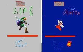 link vs mario  - copy