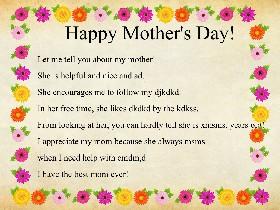 Mother's Day Mad Libs 1