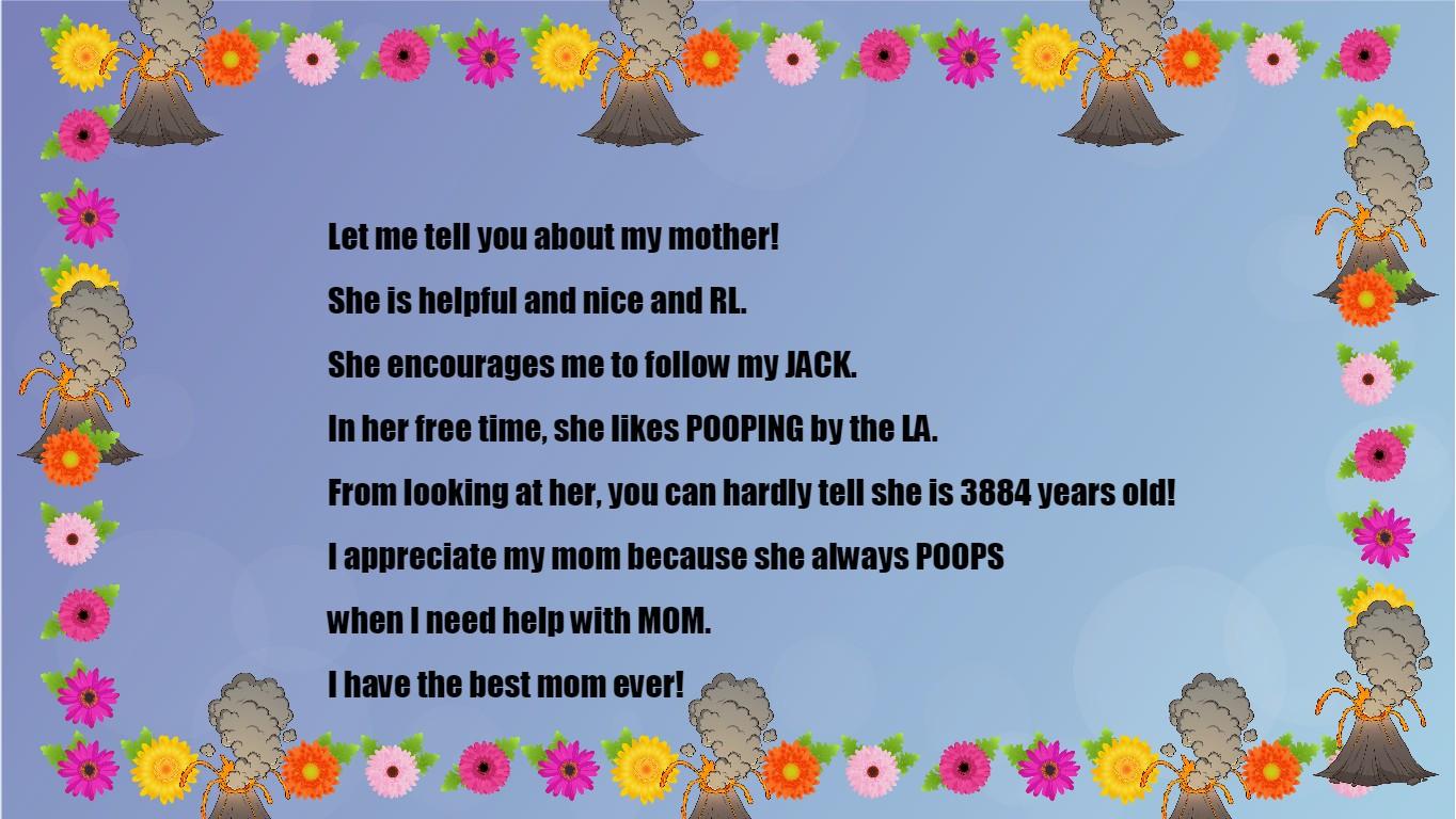 Mother's Day Mad Libs