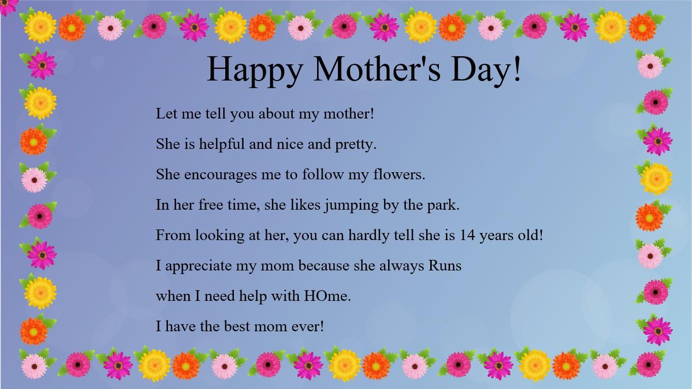 Mother&#039;s Day Mad Libs