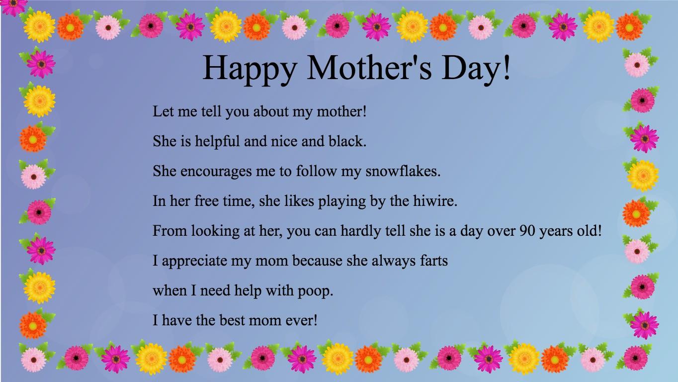 Mother&#039;s Day Mad Libs