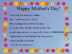 Mother's Day Mad Libs 1