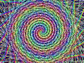 Rainbow spiral