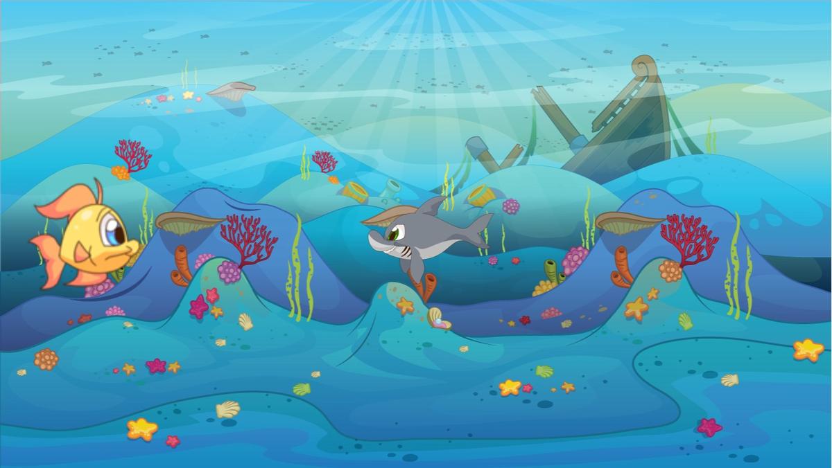 Fish And Shark Animation