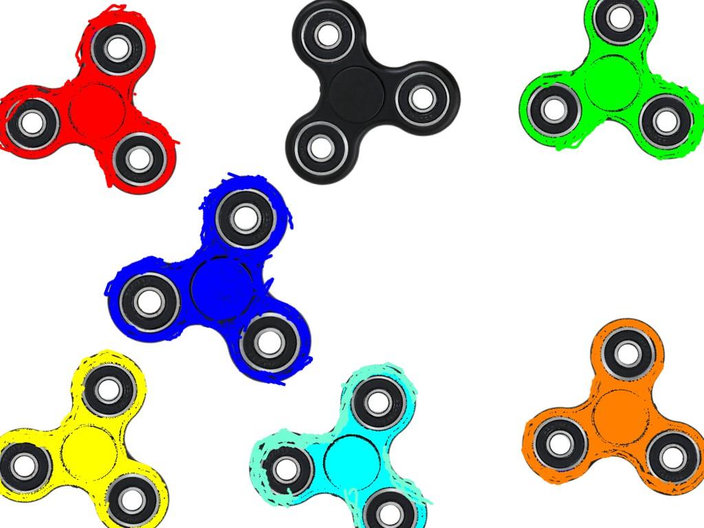realistic fidget spinner that slowes down