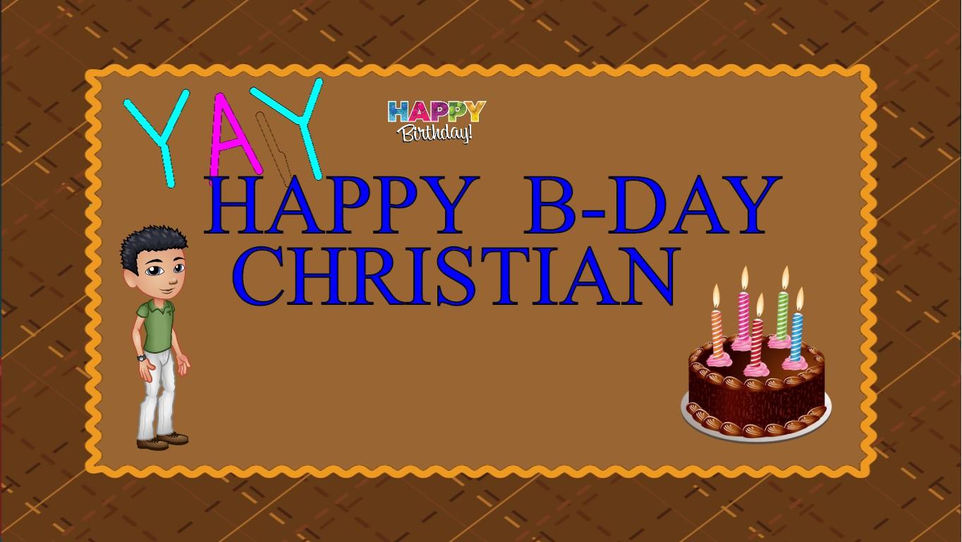 Happy Birthday christian