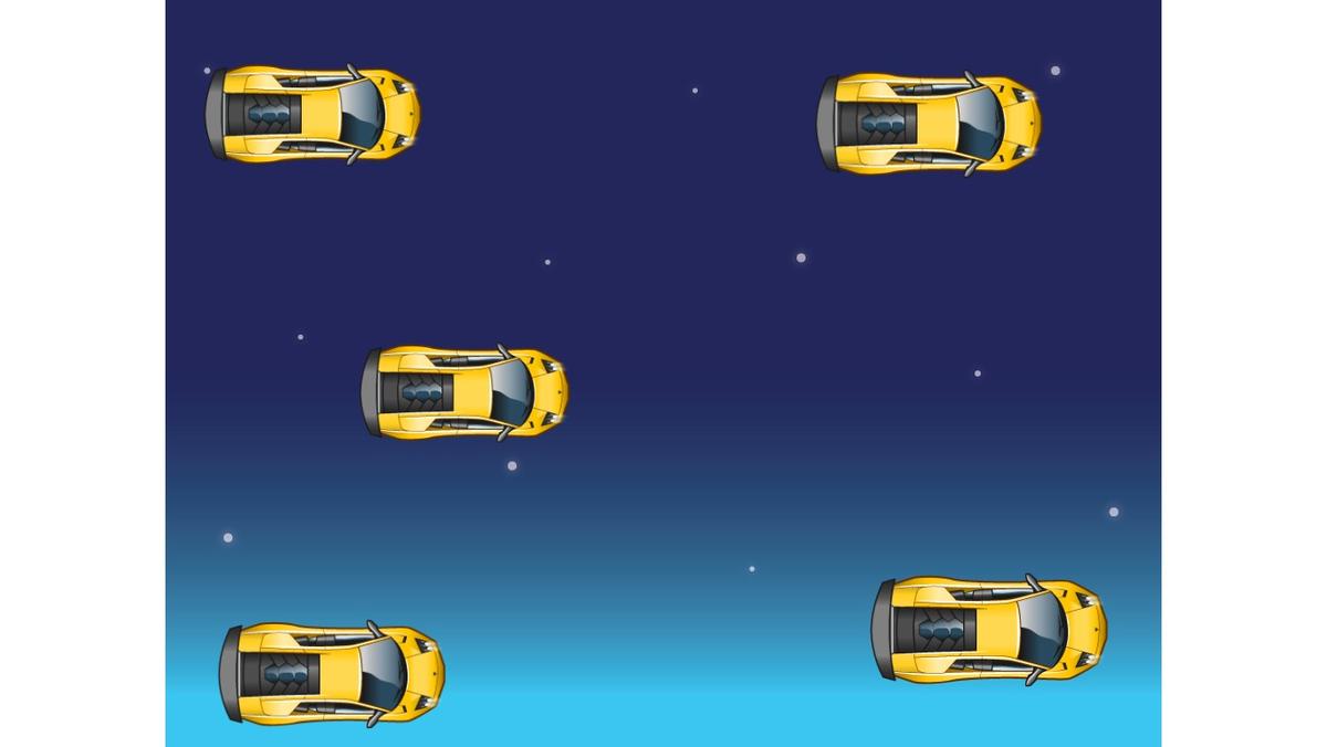 yellow space car