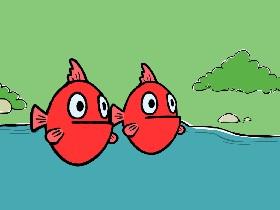 the two moving fish