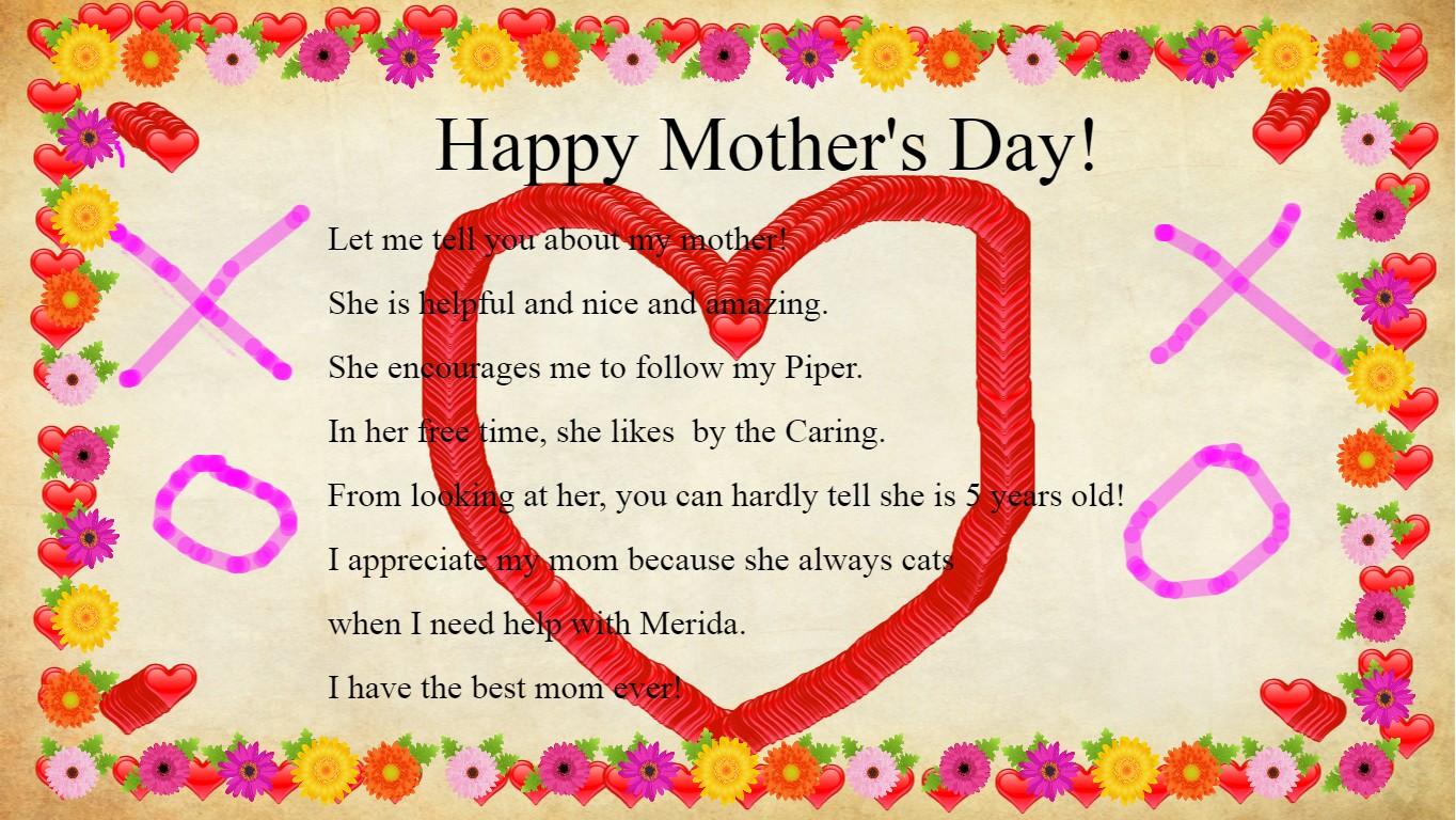 Mother&#039;s Day Mad Libs