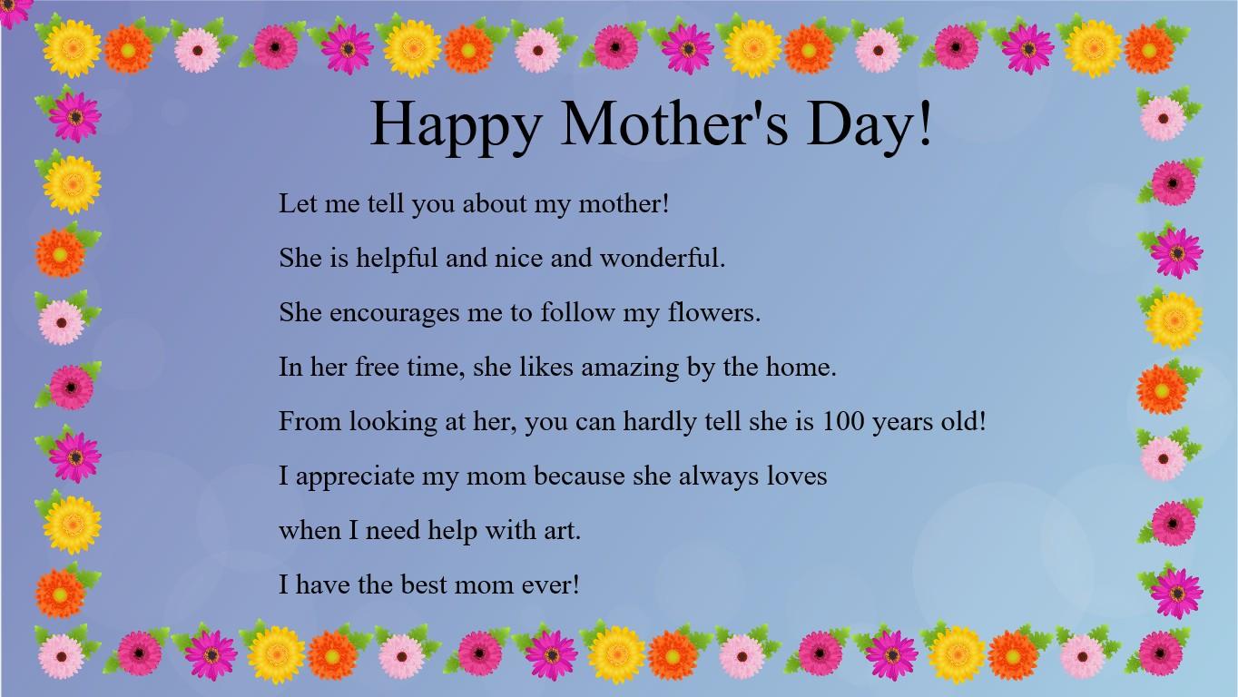 Mother&#039;s Day Mad Libs