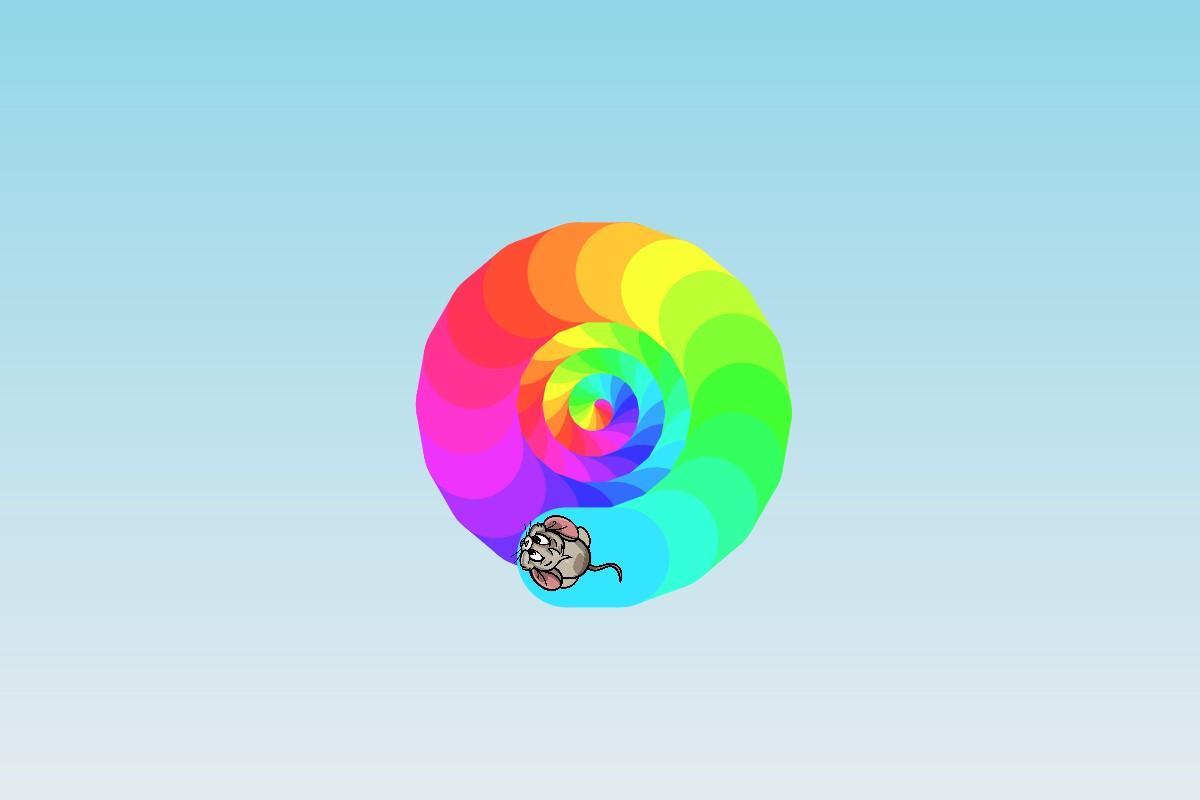 cray rainbow mouse