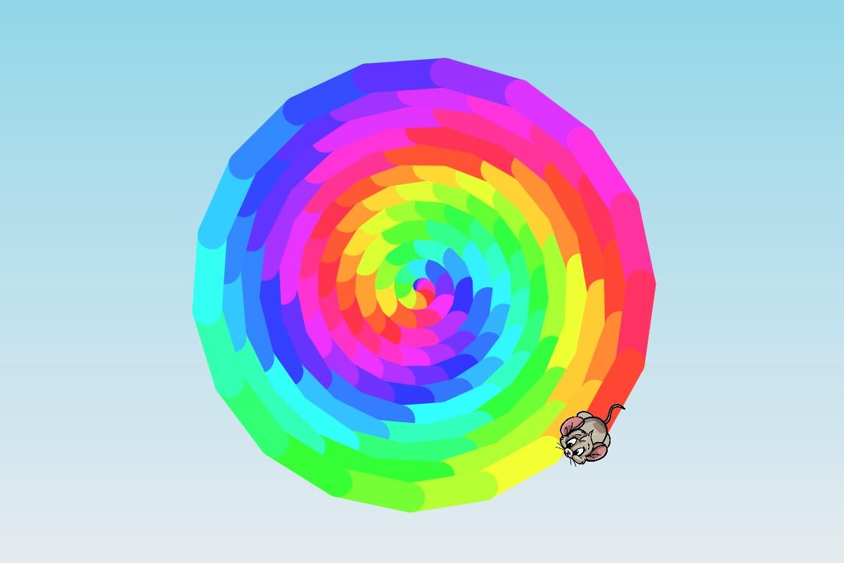 Rainbow spiral cool!!