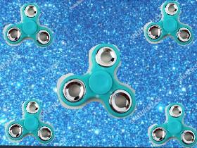 blue fidget spinners