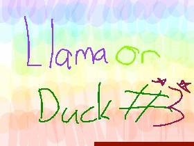 Llama or Duck3? 1