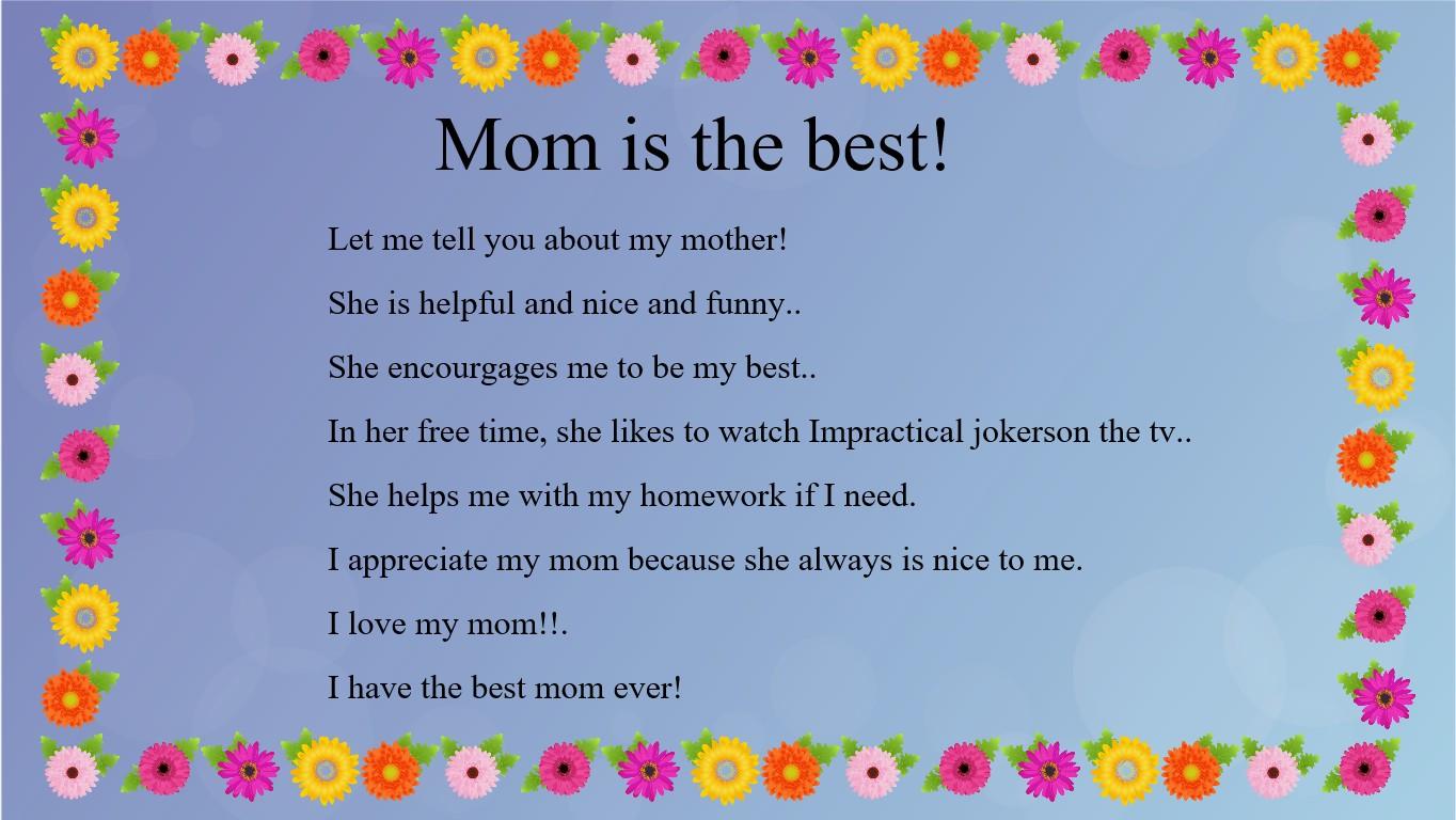 Mother&#039;s Day Mad Libs