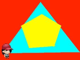 is pentangon triangle?