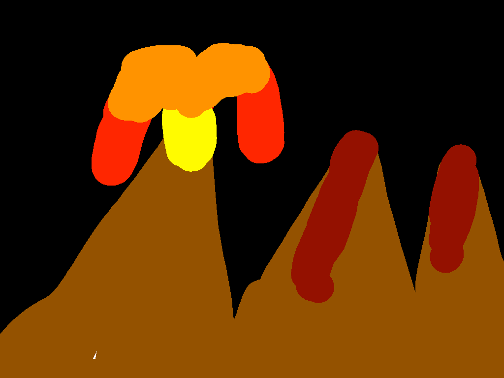 oof fight in a volcano