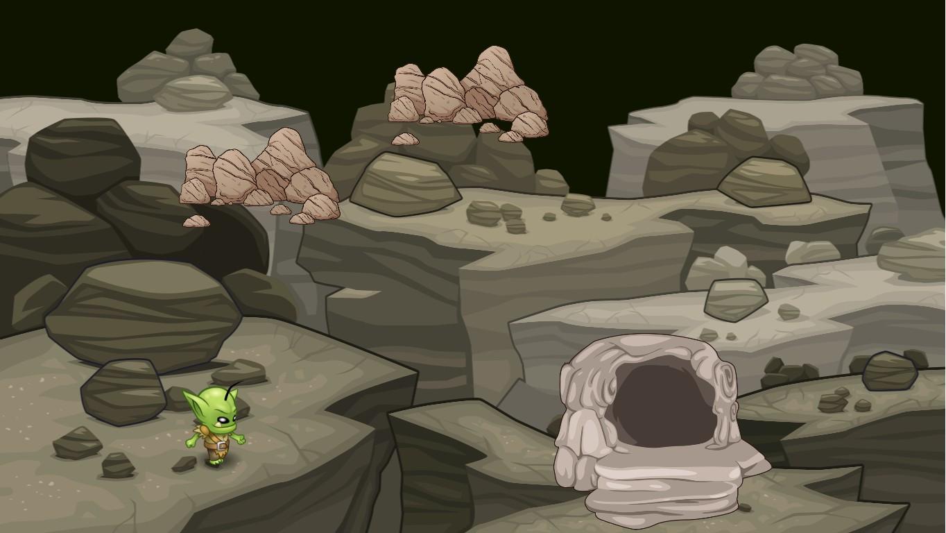 Alien cave test game