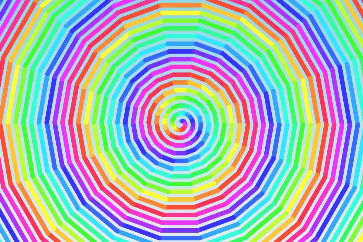 Rainbow swirl