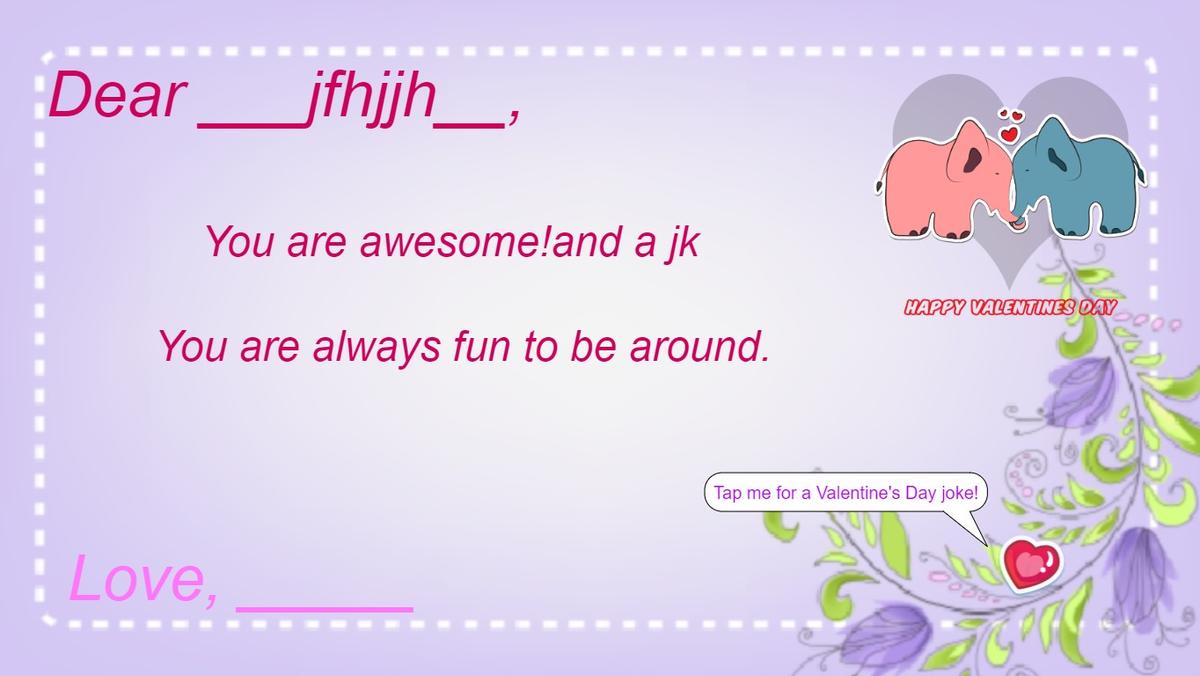 Valentine's Day E-card