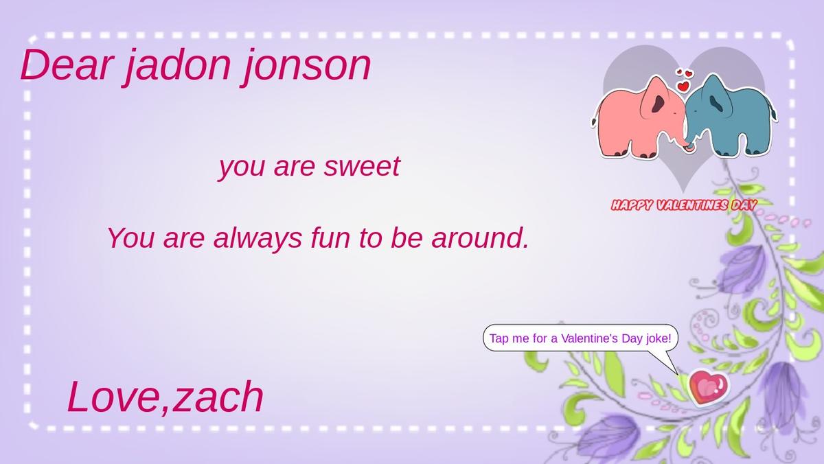 Valentine's Day E-card