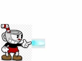 Cuphead using finger gun