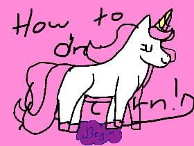 How to draw a unicorn!