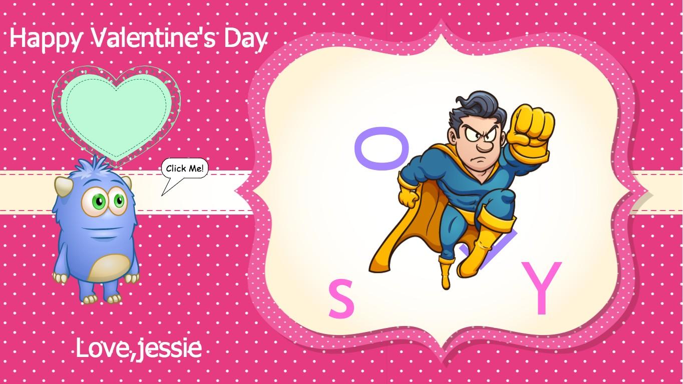 Valentine's Card to jessie