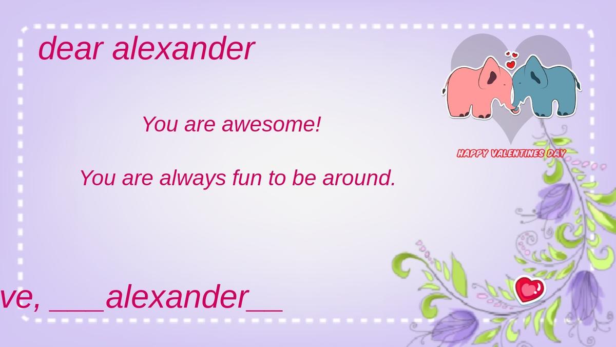 Valentine's Day E-card