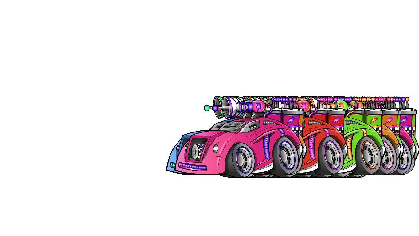 nyan raygun car