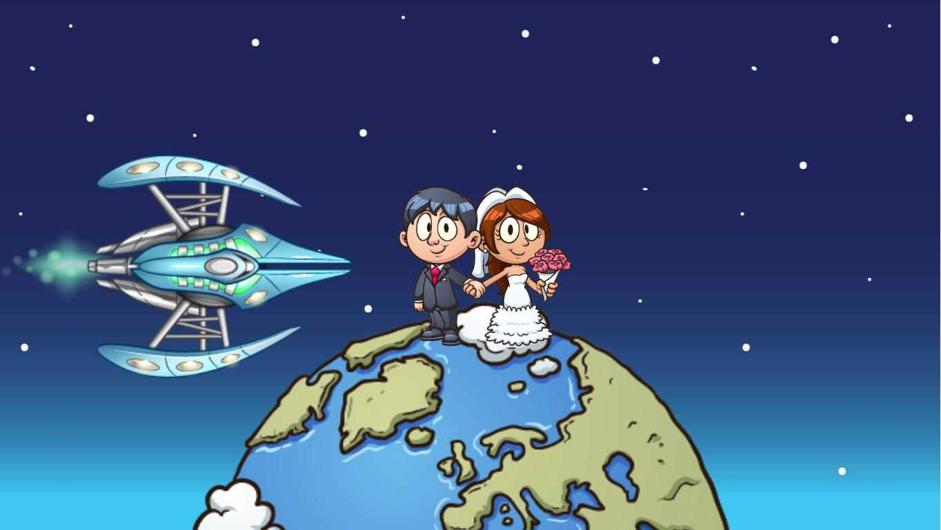 maried in space