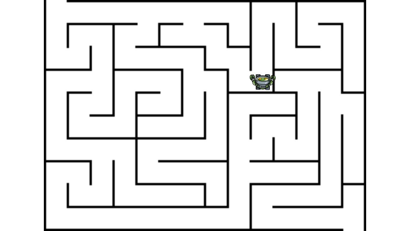 robot in the maze