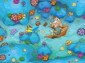 Spongebob defeats mermaid king