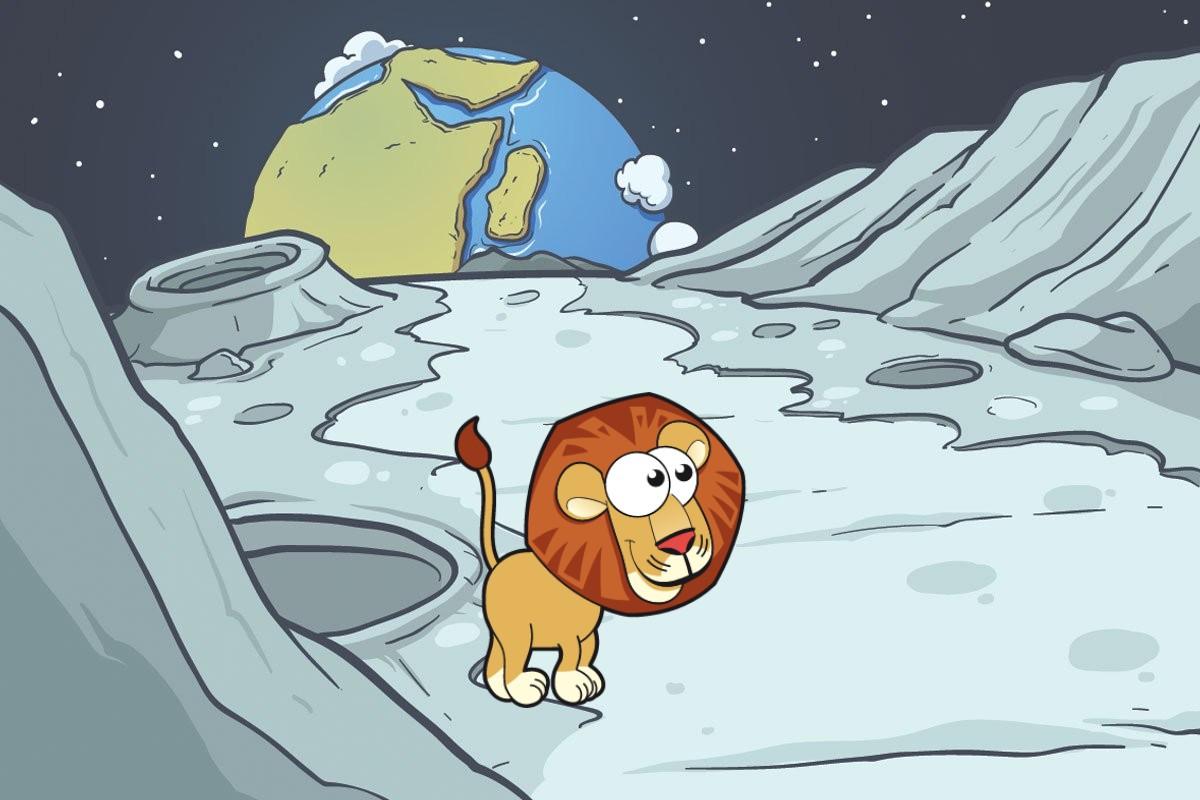 Sad lion