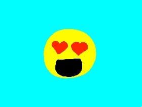 glicthing heart eyed emoji