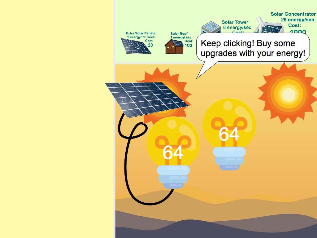 Solar Power Clicker