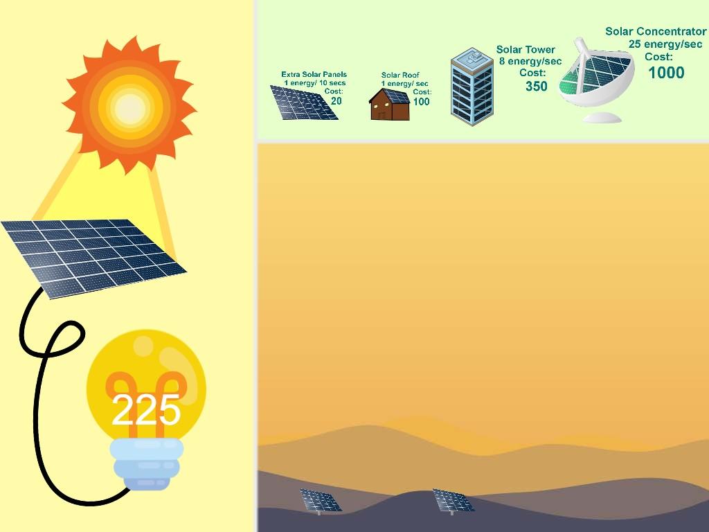 Solar Power Clicker