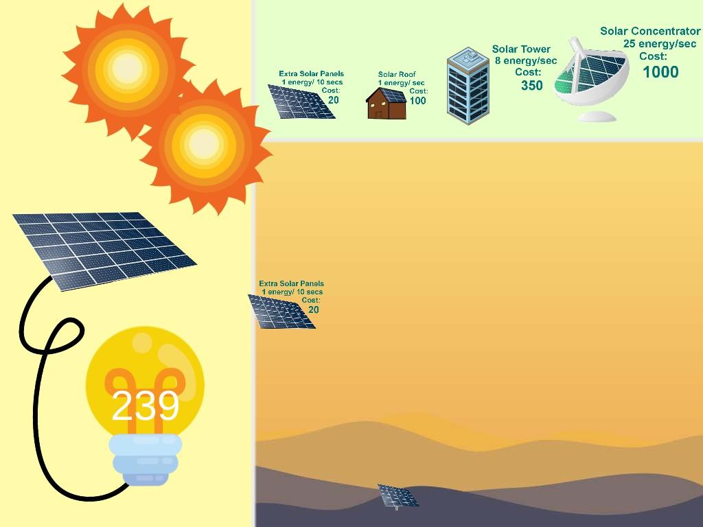 Solar Power Clicker