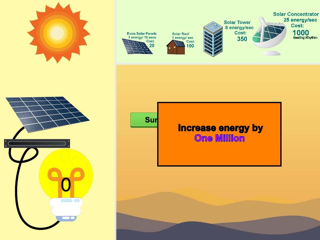 Solar Power Clicker