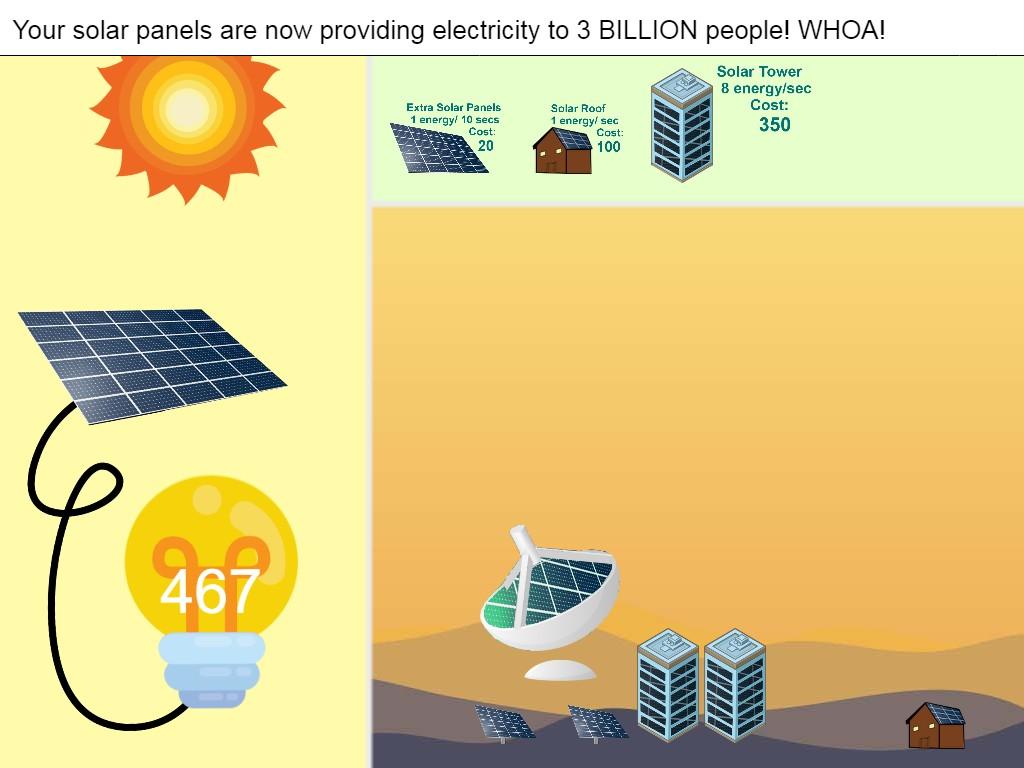 Solar Power Clicker