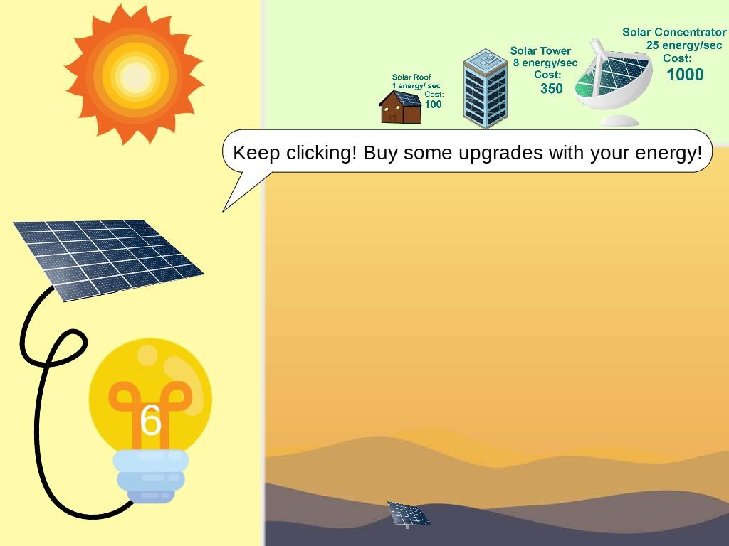 Solar Power Clicker