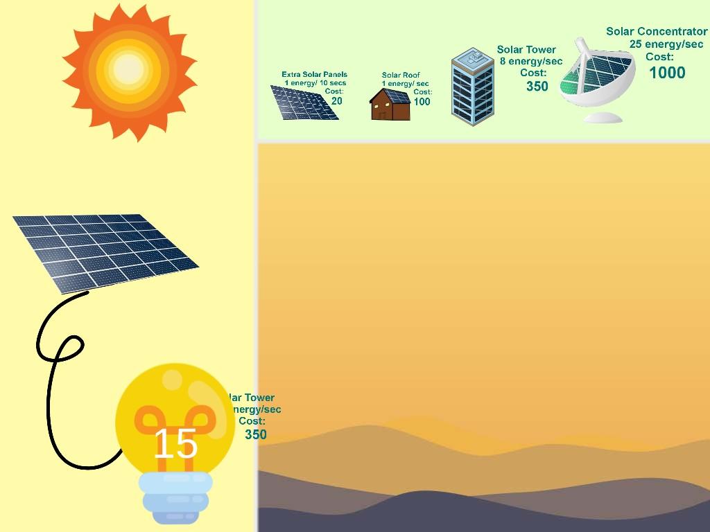 Solar Power Clicker