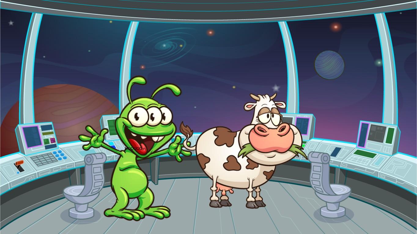 Alien and Cow Joke