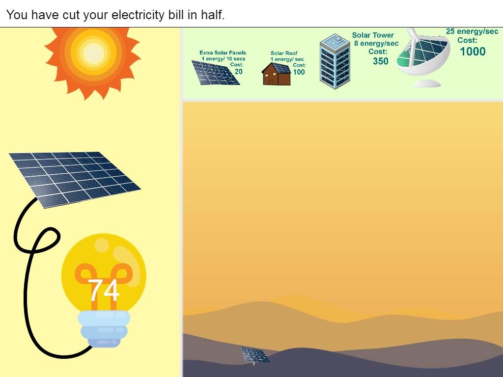 Solar Power Clicker