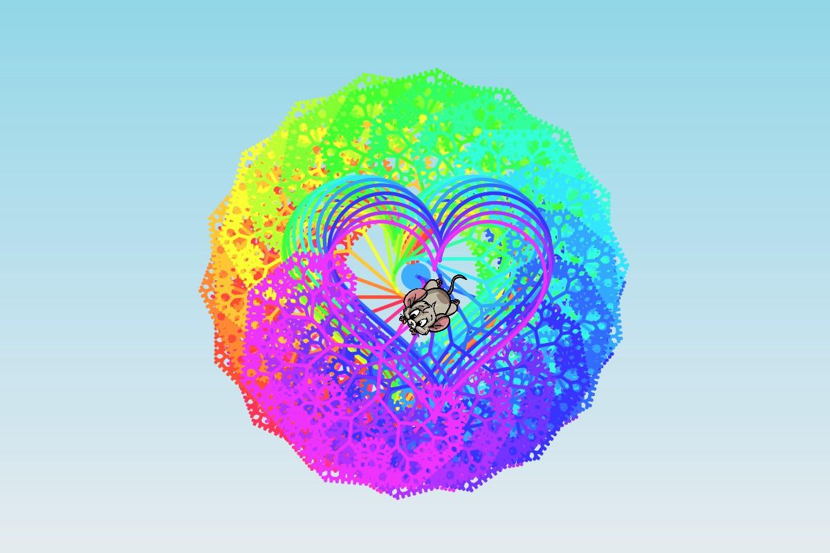 rainbow heart