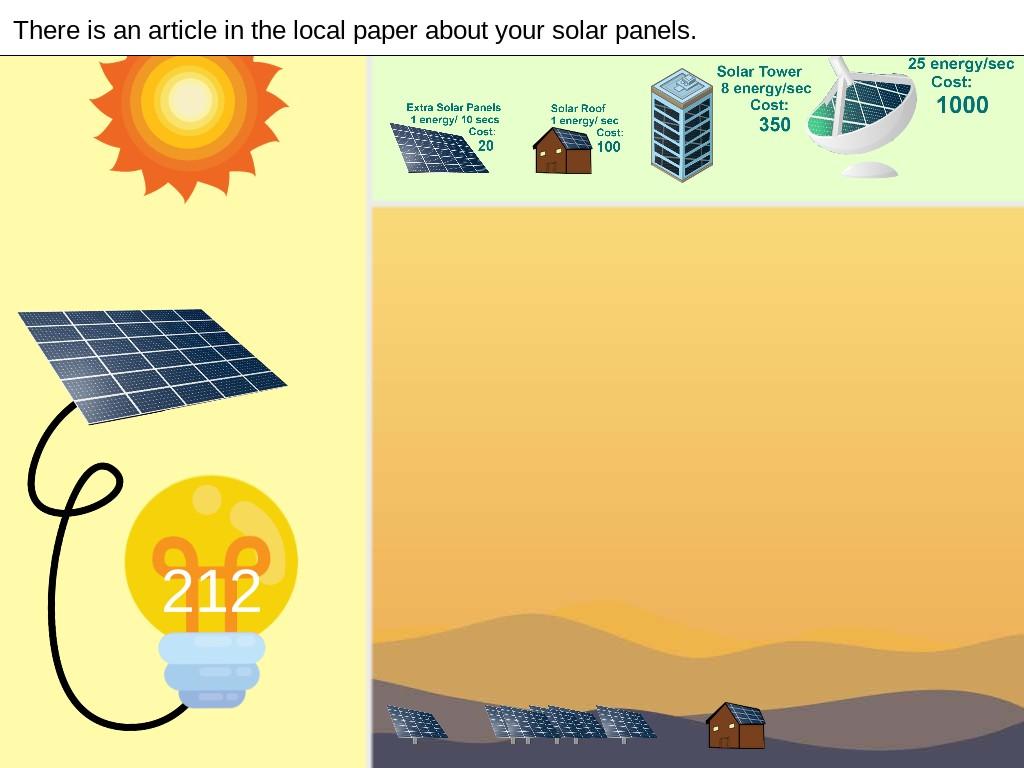 Solar Power Clicker