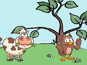 Cow and owl